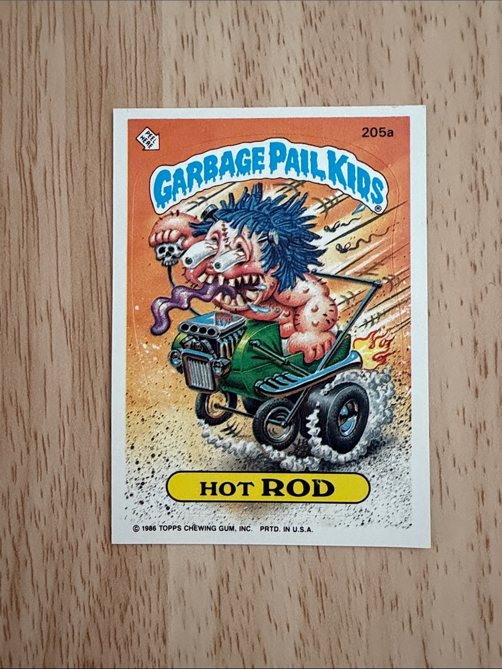 'Hot Rod' Trading Card - Orange